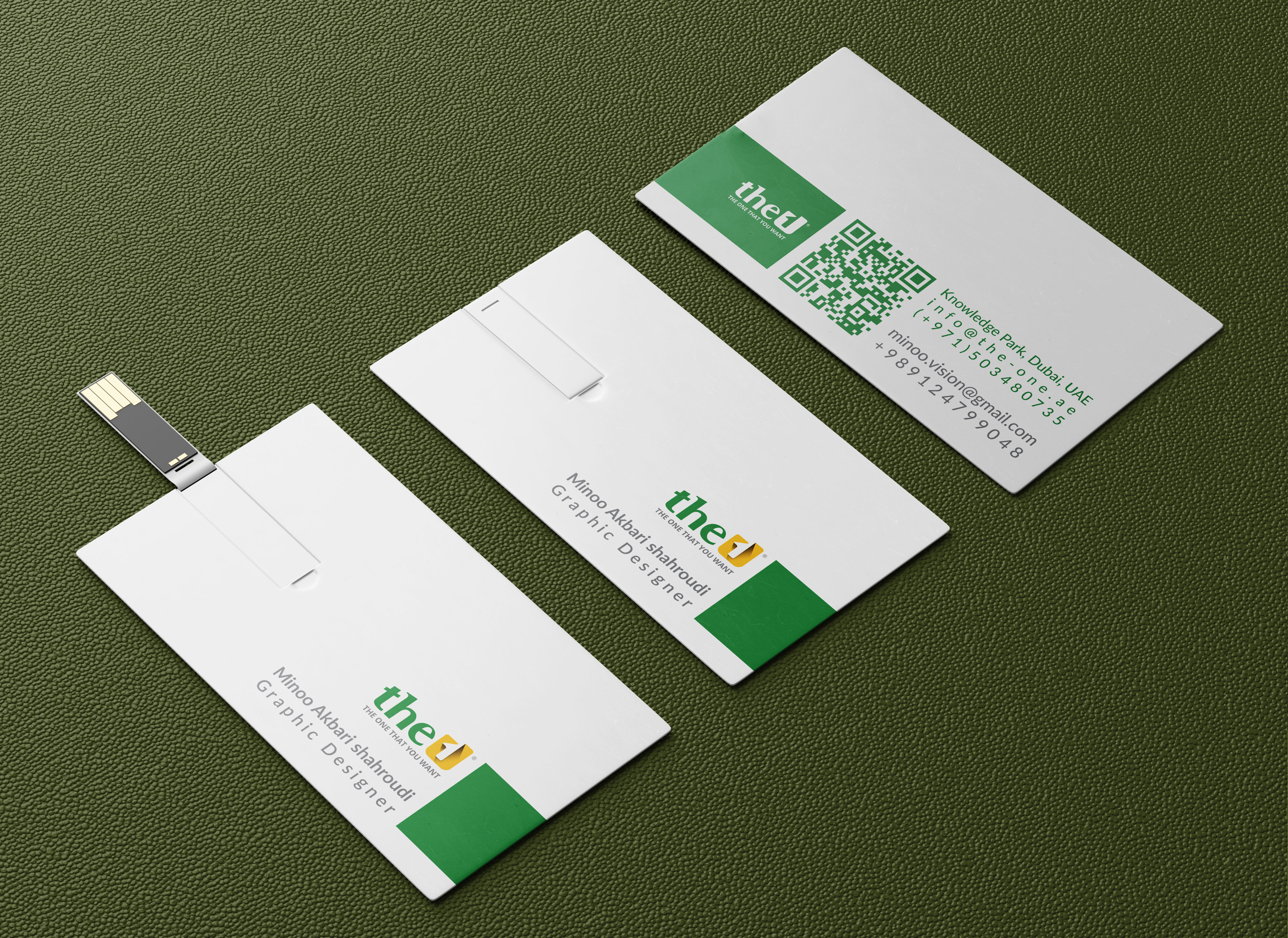 the one employee business card